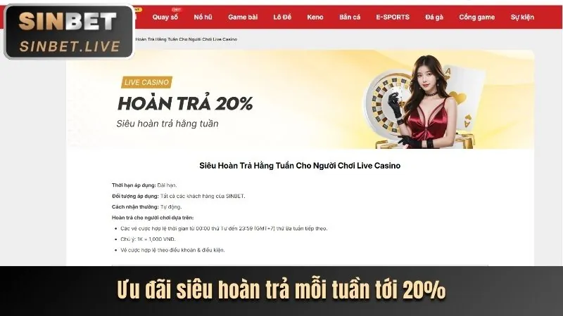 Khuyến mãi chào mừng cho người chơi mới
